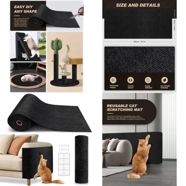Trimmable Cat Scratch Furniture Guard