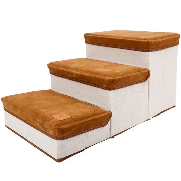 Foldable Dog Stairs with Storage