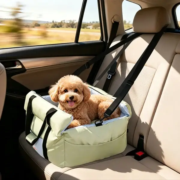 Washable Dog Car Booster Seat