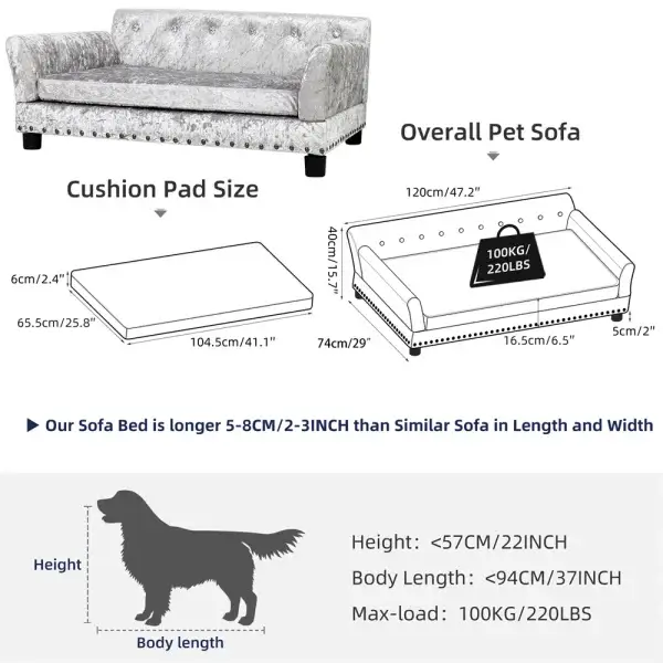 Heavy Duty Raised Dog Sofa