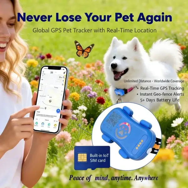 GPS Pet Tracker Unlimited Distance Locator