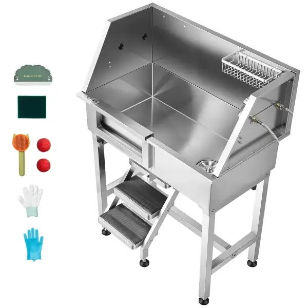 34" Stainless Steel Dog Washing Station